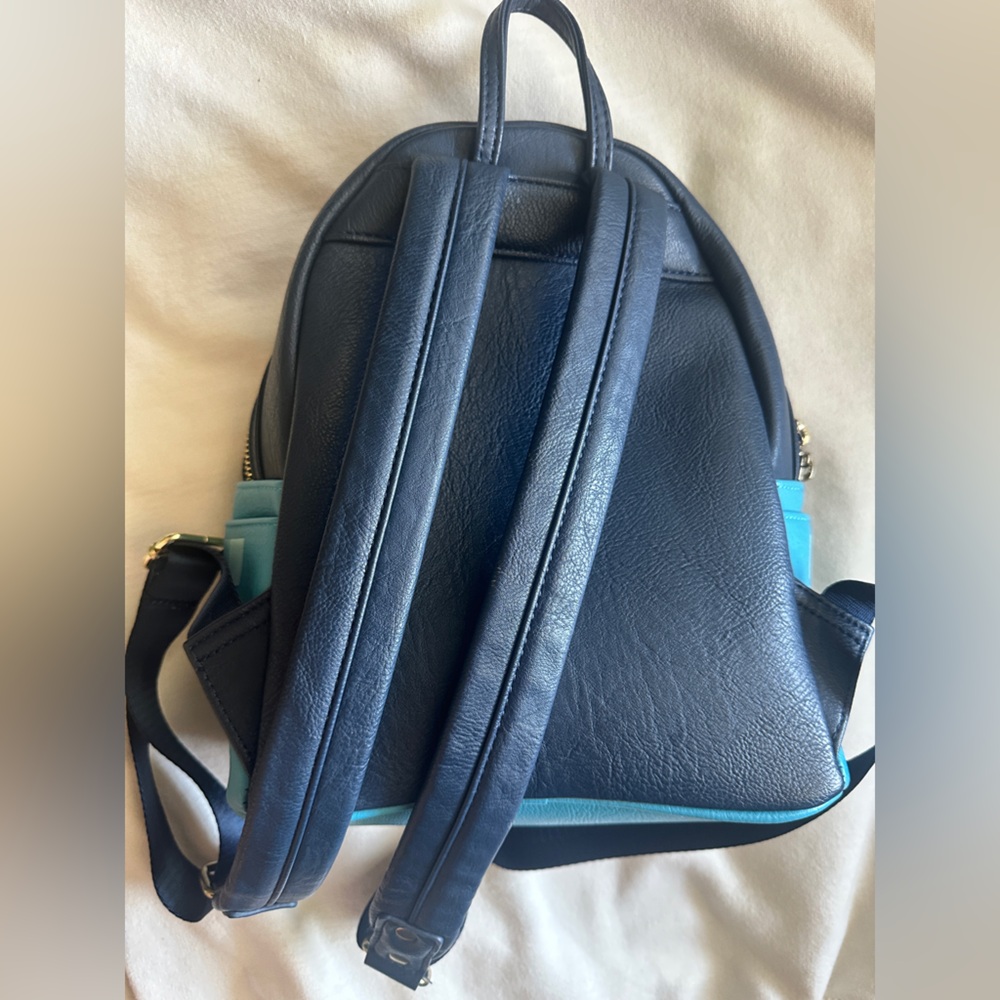 New Disney Teal Patterned Interior Backpack - image 3